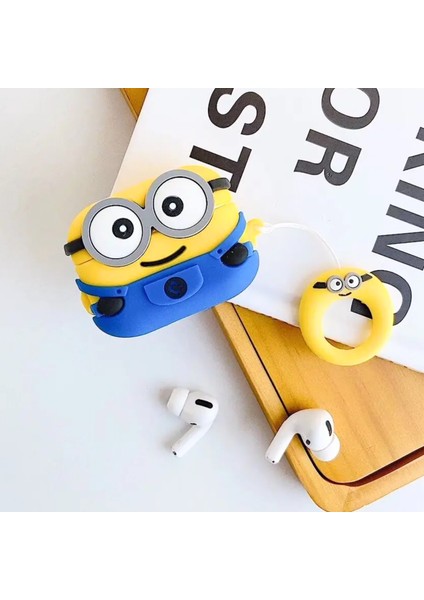 Pro 3. Nesil Uyumlu İki Gözlü Minyon Figürlü Koruyucu Silikon Kulaklık Kılıfı fiyatları