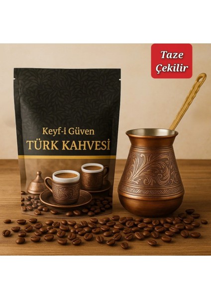Taze Çekim Orta Kavrulmuş Türk Kahvesi – Siparişe Özel Taze Öğütülür