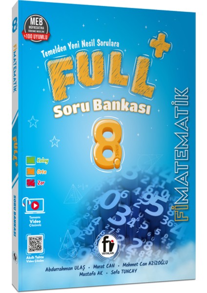 8.sınıf Full Soru Baskası Fimatematik (Güncel Müfredat) modelleri