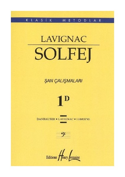 Lavignac Solfej 1d Şan Çalışmaları