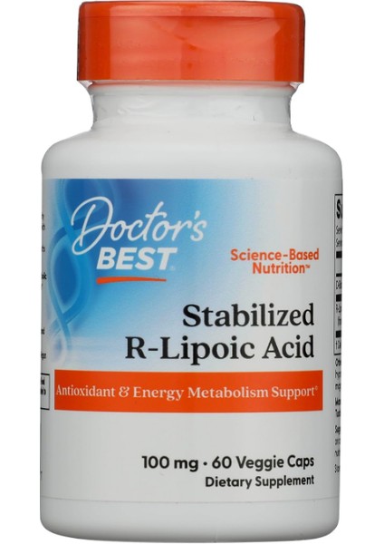 Stabilized R-Lipoic Acid With Bioenhanced Na-Rala 100 Mg 60 Veggie Capsul