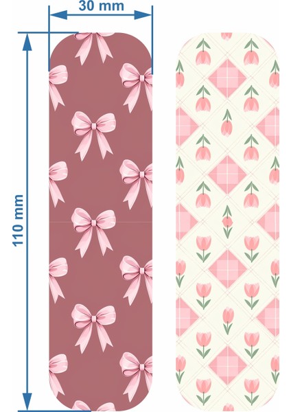 Magnetli (Mıknatıslı) Kitap Ayracı Kurdele-Çiçek Temalı 2li Set indirimleri