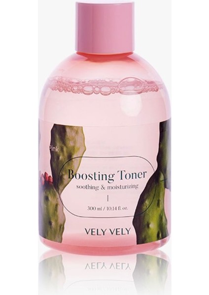 Pink Boosting Toner 300 ml Dikenli Armut Özü Içeren Nemlendirici Toner Güçlendirici