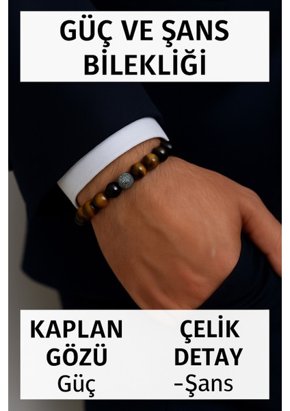 Orijinal Doğal Taş El Yapımı Enerji - Uyum - Denge Sağlayan Bileklik-26