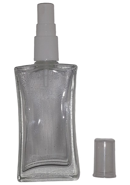 Boş Parfüm Şişesi 50 ml (5 Adet) (TEKRAR DOLDURULABİLİR) Şeffaf Kapaklı Içbükey Boş Şişe modelleri