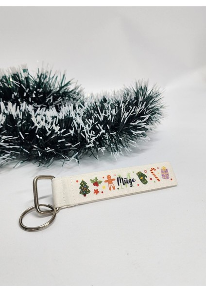 Isme Özel Kişiye Özel Mutlu Noeller Yılbaşı Temalı Happy New Year Design Anahtarlık fiyatları