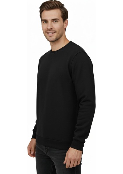 Erkek Sıfır Yaka Selanik Sweatshirt Regular Kalıp BGL-ST04870 fiyatları