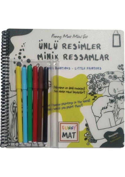 Ünlü Resimler Minik Ressamlar - Funny Mat Mini Set (Aktivite Seti)