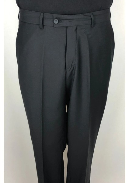 Fistan Store Erkek Düz Yüksek Bel Klasik Kesim Rahat Kalıp Yandan Cepli Boru Paça Büyük Beden Kumaş Pantolon fiyatları