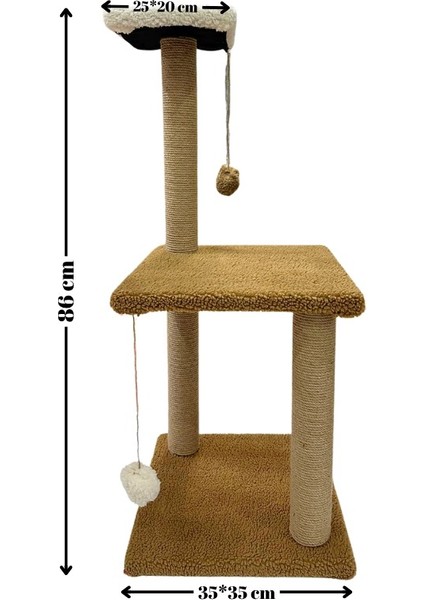 Peluş Dokulu Yumuşacık 86 cm İki Katlı Mega Boy Kedi Tırmalama Tahtası Soft Sevilen Renkler fiyatları
