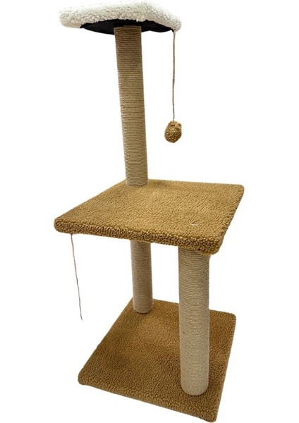 Peluş Dokulu Yumuşacık 86 cm İki Katlı Mega Boy Kedi Tırmalama Tahtası Soft Sevilen Renkler fırsatları
