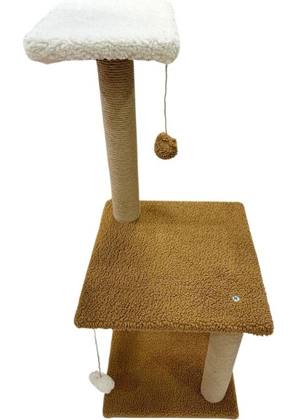 Peluş Dokulu Yumuşacık 86 cm İki Katlı Mega Boy Kedi Tırmalama Tahtası Soft Sevilen Renkler indirimleri