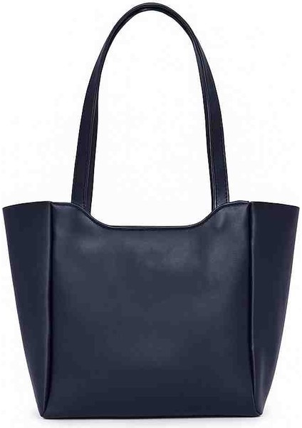 🖤 Günlük ve Ofis Kullanımına Uygun Lacivert Suni Deri Omuz Çantası fiyatları