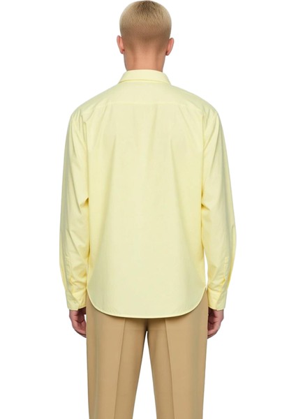 Unisex Günlük Stilin Vazgeçilmezi Regular Fit Pamuklu Keten Görünümlü Gömlek Fonksiyonel Şık fiyatları