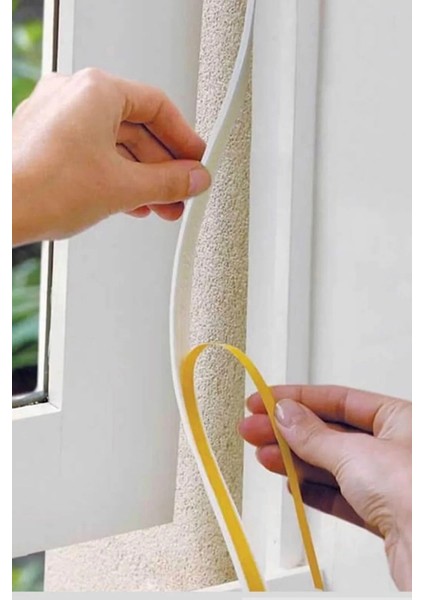5 Adet 9 Metre Pencere Izolasyon Bandı Yapışkanlı Cam Yalıtım Süngeri Rüzgar Soğuk Kesici Pimapen Fitili modelleri