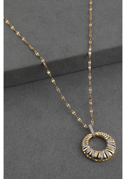 Çelik Kolye Gold 45 cm