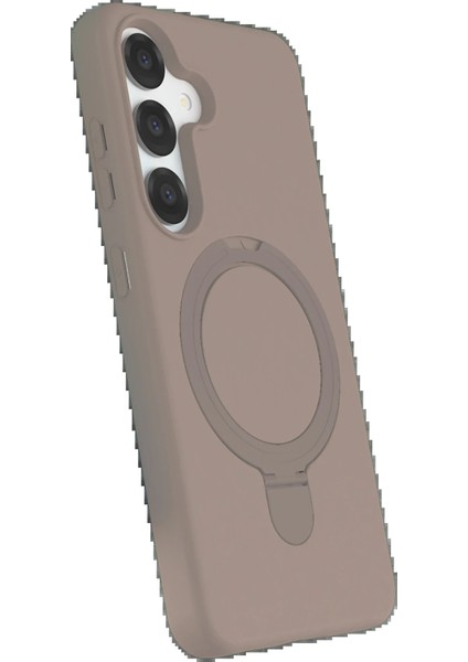 Samsung Galaxy S25 Regal Magsafe Standlı Kapak - Çöl Titanyum fiyatları