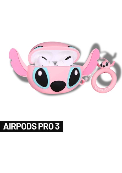 Pro 3. Nesil Uyumlu Angel Figürlü Koruyucu Silikon Kulaklık Kılıfı