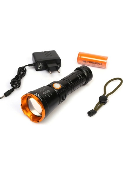 PD-6682 1000 Lümen 15 Watt Profesyonel Şarjlı El Feneri - Lisinya