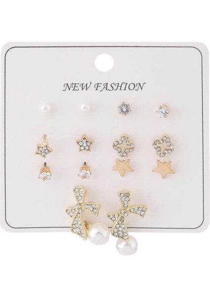 Bijuteri Set Küpe Gold