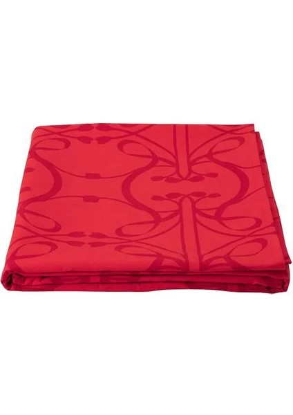 Vınterfınt Masa Örtüsü Kırmızı Desenli 145 x 320 cm