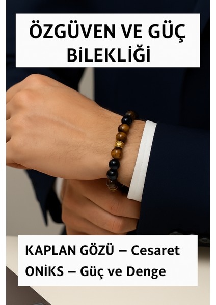 Orijinal Doğal Taş El Yapımı Enerji - Uyum - Denge Sağlayan Bileklik-23