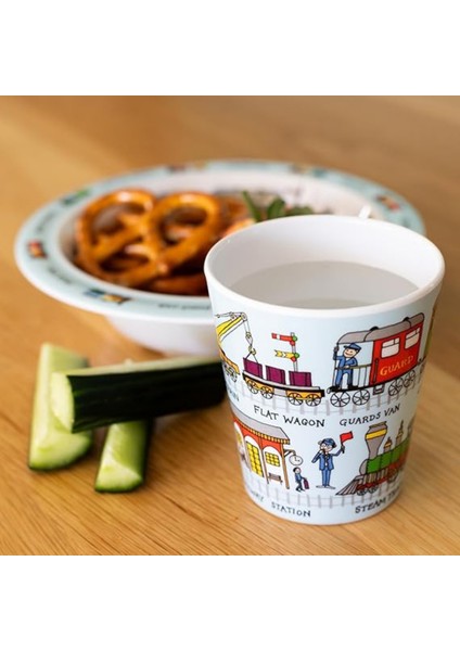 2'li Melamin Alıştırma Bardağı (Train & Cars) fiyatları