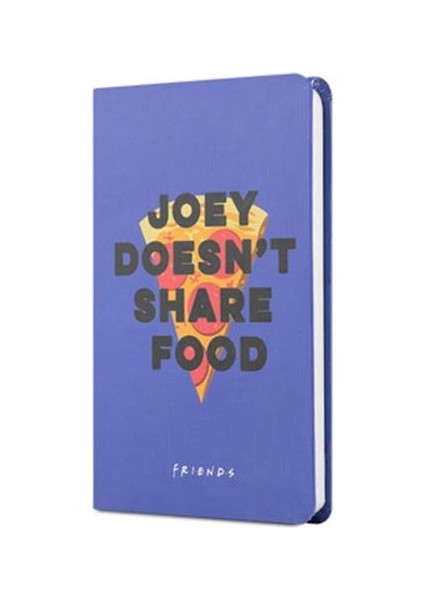Mabbels Sert Kapak Lastikli Mini Defter Friends Pizza Mor 80 Yp 9X14 DFT-388289