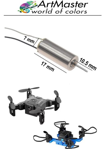 Mini Drone Motoru 1 Adet Çekirdeksiz Yüksek Hızlı Güçlü Deney Dc Dron Motoru Uçak Mini Drone Motoru Okul Helikopter fiyatları