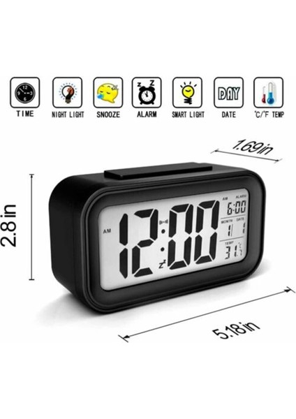 Dijital Alarmlı Masa Saati - Lisinya modelleri
