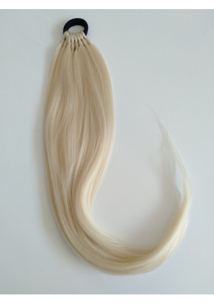 Platin Sarı Renkli At Kuyruğu Saç Tokası