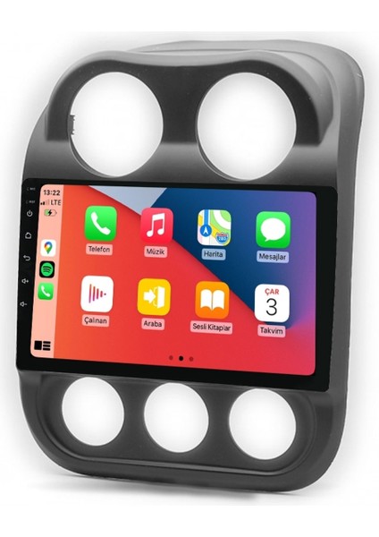 Maitec M-T-C 464 QLED Serisi Jeep Compass 2009 2016 4+64GB Multimedya Teyp