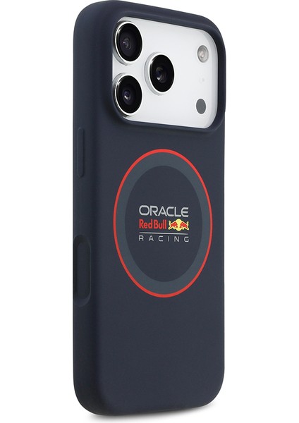 iPhone 17 Pro Uyumlu Kılıf Redbull Lisanslı M-Safeli Kırmızı Halka ve Logo Silikon Kapak Lacivert fırsatları