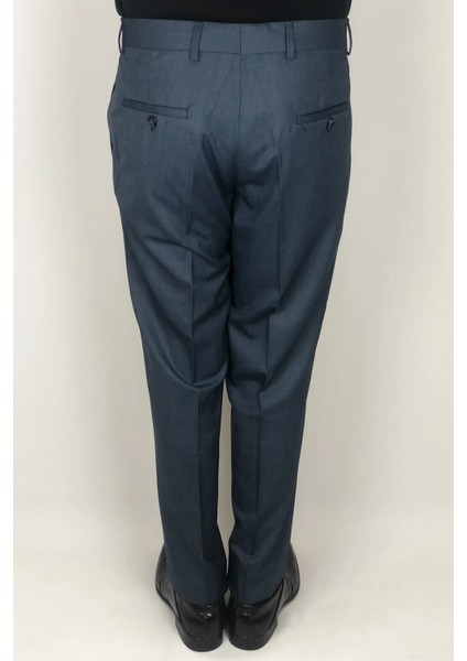 Fistan Store Erkek Düz Yüksek Bel Klasik Kesim Rahat Kalıp Yandan Cepli Boru Paça Büyük Beden Kumaş Pantolon fırsatları