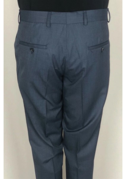 Fistan Store Erkek Düz Yüksek Bel Klasik Kesim Rahat Kalıp Yandan Cepli Boru Paça Büyük Beden Kumaş Pantolon indirimleri