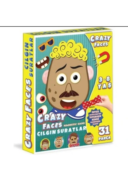 Çılgın Suratlar 31 Parça Eğitici Yüz Ifadeleri Oyunu – Çocuk Zeka ve Dikkat Geliştirici