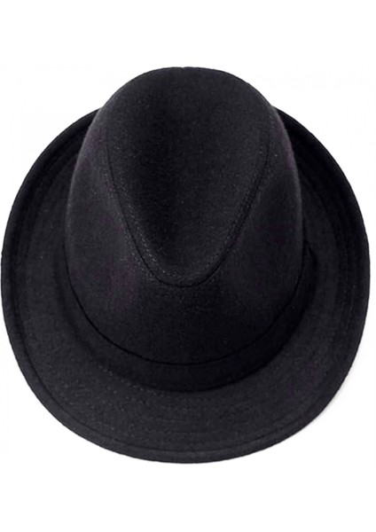 Çocuk Boy Siyah Kumaş Fötr Şapka Gösteri Şapkası Michael Jackson Şapkası 54 No fiyatları