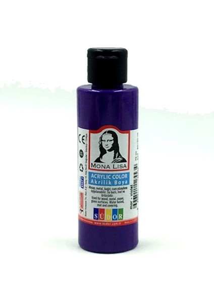 Monalisa Akrilik Boya 70 ml Mor SD150-05 (12 Adet)