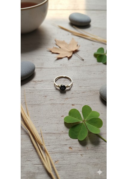 Siyah Nazar Boncuğu Yüzük - Koruyucu Şıklık, El Yapımı, Şans Getiren Tasarım fırsatları