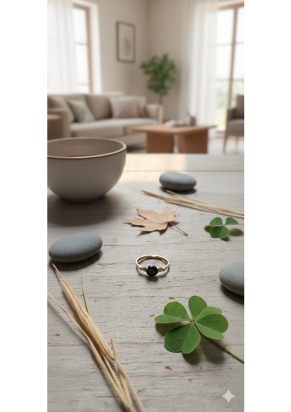 Siyah Nazar Boncuğu Yüzük - Koruyucu Şıklık, El Yapımı, Şans Getiren Tasarım