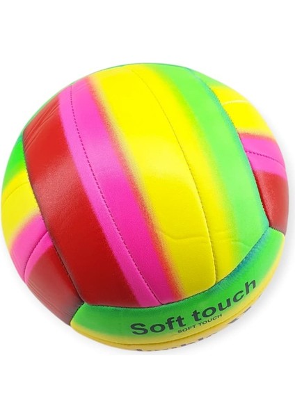 Voleybol Topu Gökkuşağı Dsenli 280 gr - VB-830-S1 (Lisinya)