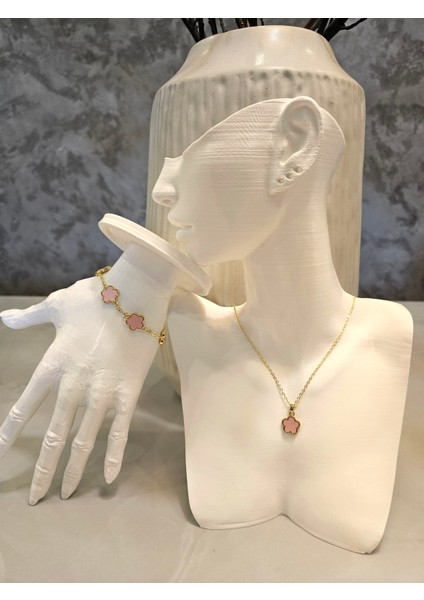 Yonca Kolye ve Bileklik Set