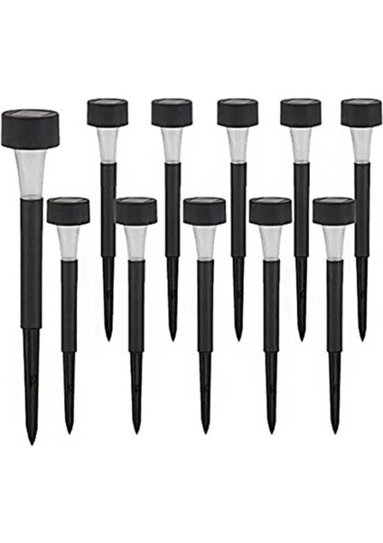 Güneş Enerjili Bahçe Lambası Plastik Saplama 10LU Set modelleri