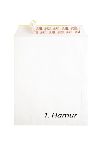 Asil Doğan Torba Zarf Extra Silikonlu 17X25 110 gr Beyaz (500 Lü)