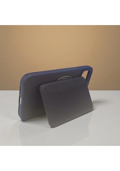 iPhone 11 Uyumlu Rona Magcarbon Fiber Doku Manyetik Kılıf + Kartlık Cüzdan modelleri