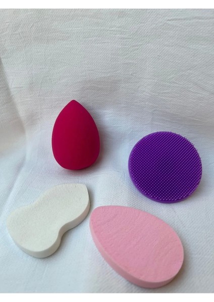 4’lü Yumuşak Cilt Makyaj Süngeri Seti ( Lisinya )