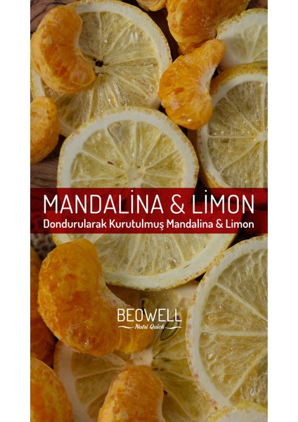 Nutri Quick – Freeze Dried Dondurularak Kurutulmuş Mandalina & Limon fiyatları