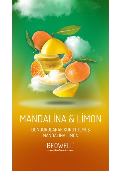 Nutri Quick – Freeze Dried Dondurularak Kurutulmuş Mandalina & Limon