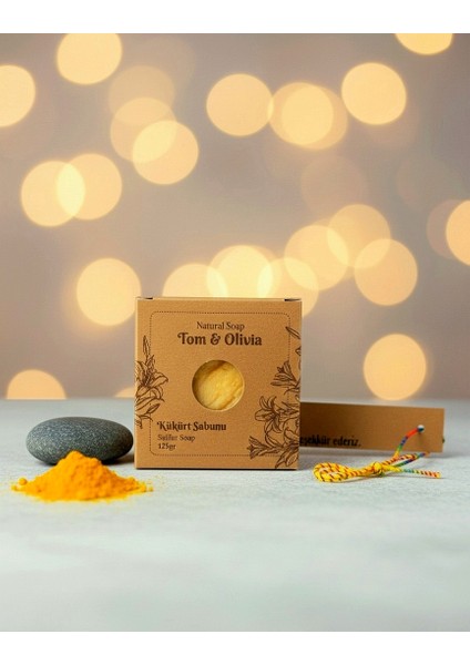 Kükürt Sabunu – Sivilce Karşıtı ve Yağ Dengeleyici, %100 Doğal