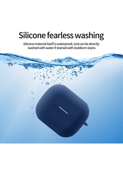 Huawei Freeclip 2 Kulaklık Uyumlu Toz Geçirmez Silikon Kılıf + Kanca